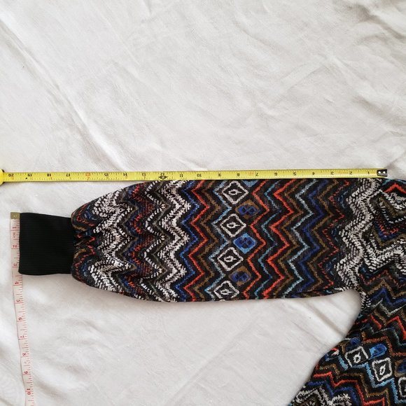 HAUTE PROJECT Lightweight Herringbone Multicolor Women's Pullover Sweater SZ M - Picture 11 of 12